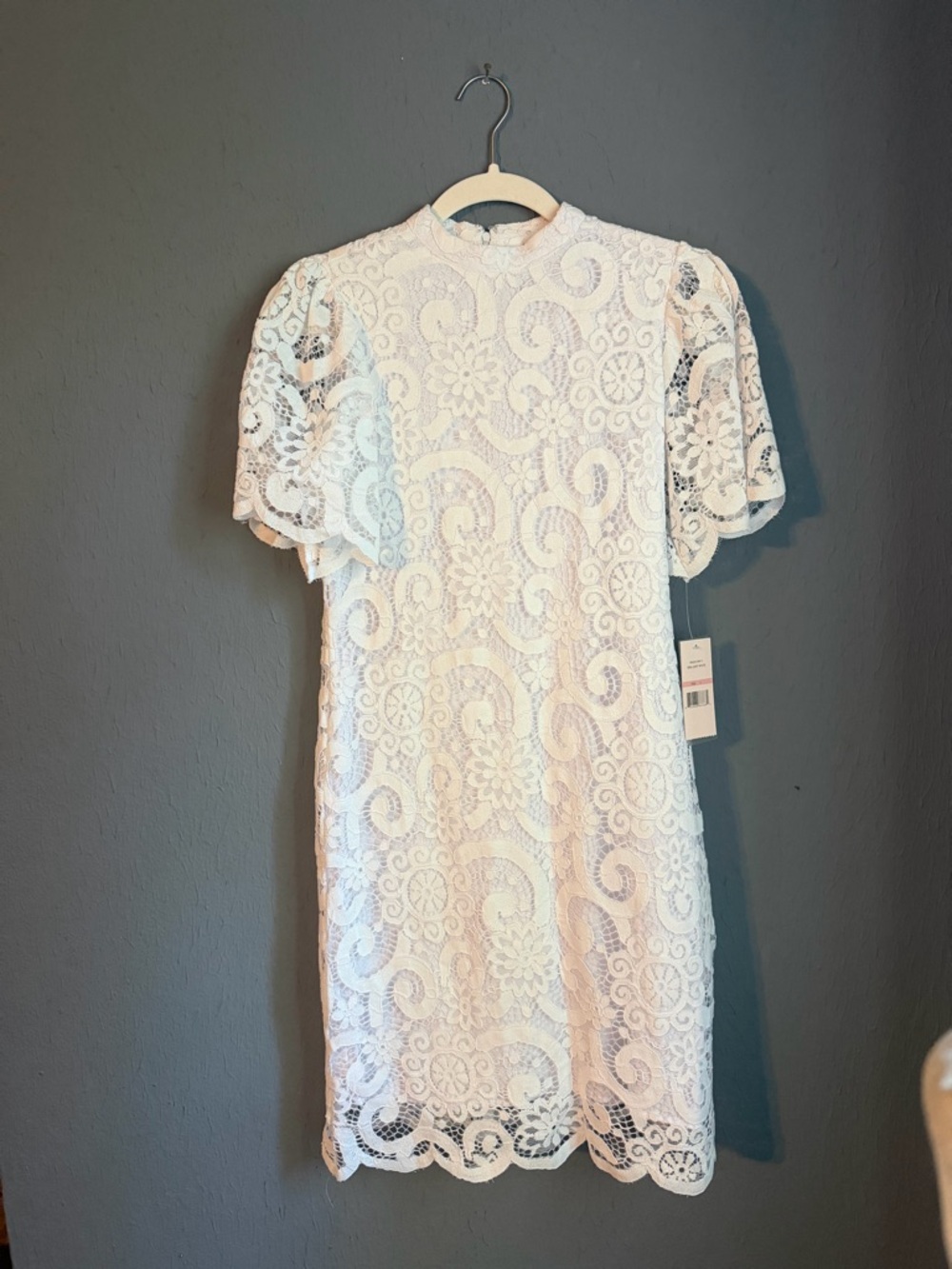 Nanette Lepore White Lace Mini Dress
